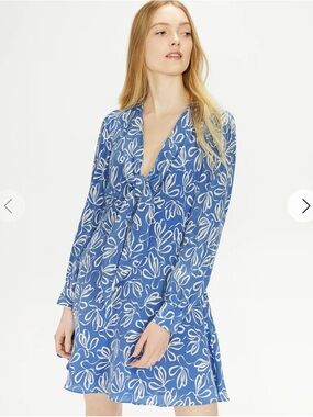 Ted Baker Blue and White Floral Dress